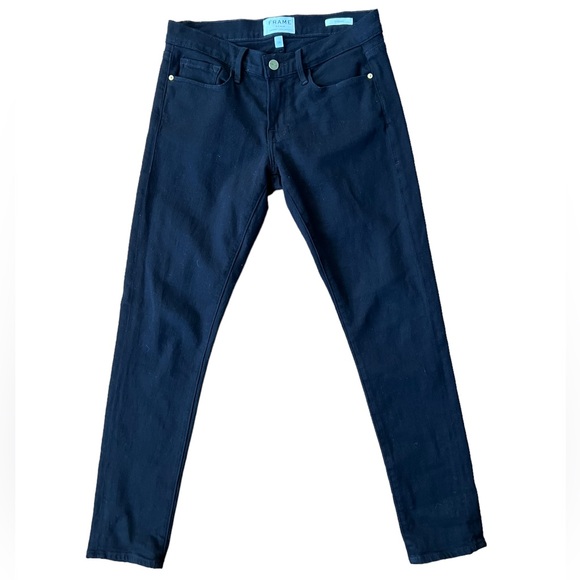 Frame Denim Pants - Frame Le Garcon Jeans Noir Black Women’s Size 24